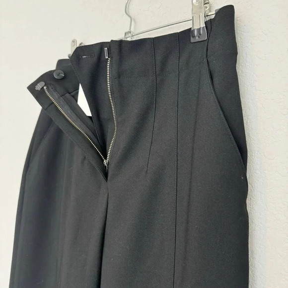 A.L.C Pants Straight Leg Black Size 4 High Rise Old Money - Picture 12 of 12